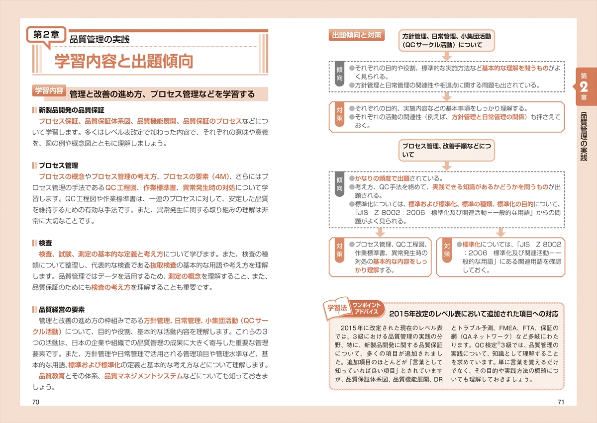この一冊で合格！ QC検定3級集中テキスト＆問題集 第2版 | ナツメ社